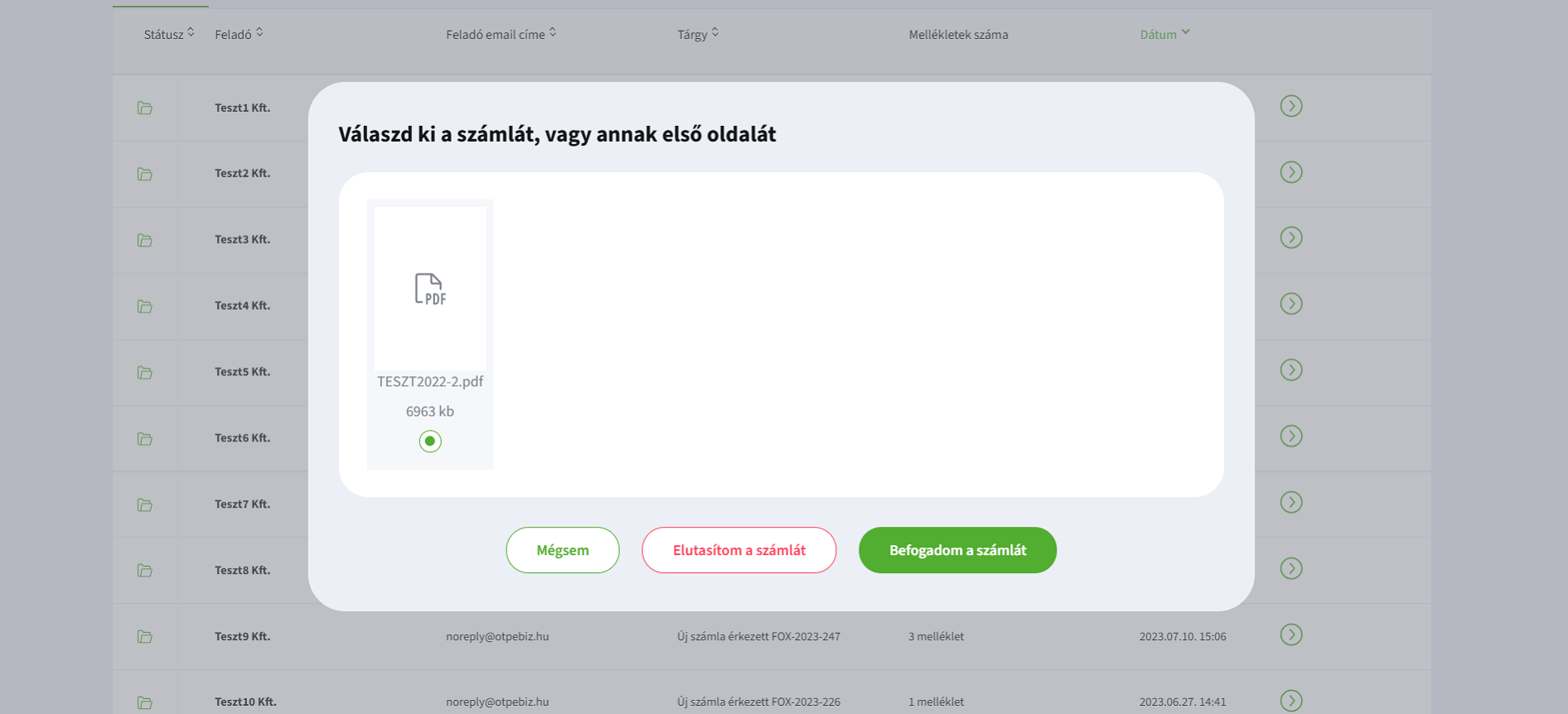 Tudástár - Számlabefogadás 3